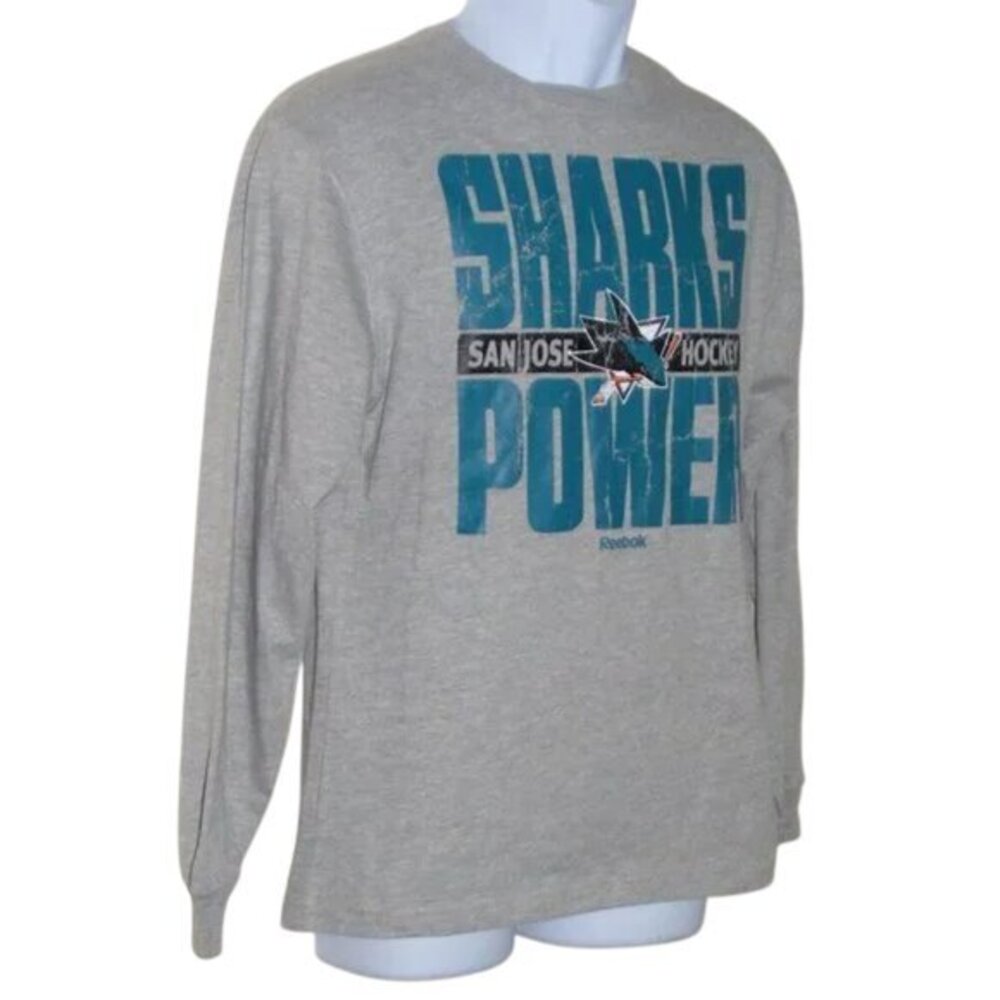 Reebok SAN JOSE SHARKS Tshirt, M, Long sleeves - Picture 3 of 7